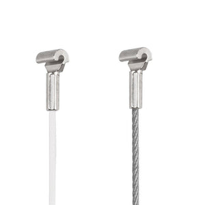 2 Pack Cobra Head Clear Nylon or Steel Art Hanging Cable for Click Rails - Hanging Kit - Me Me Art