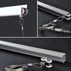 All in 1 Wheel Roller Rail Art Hanging System - 2m - All in 1 Hanging System - Me Me Art