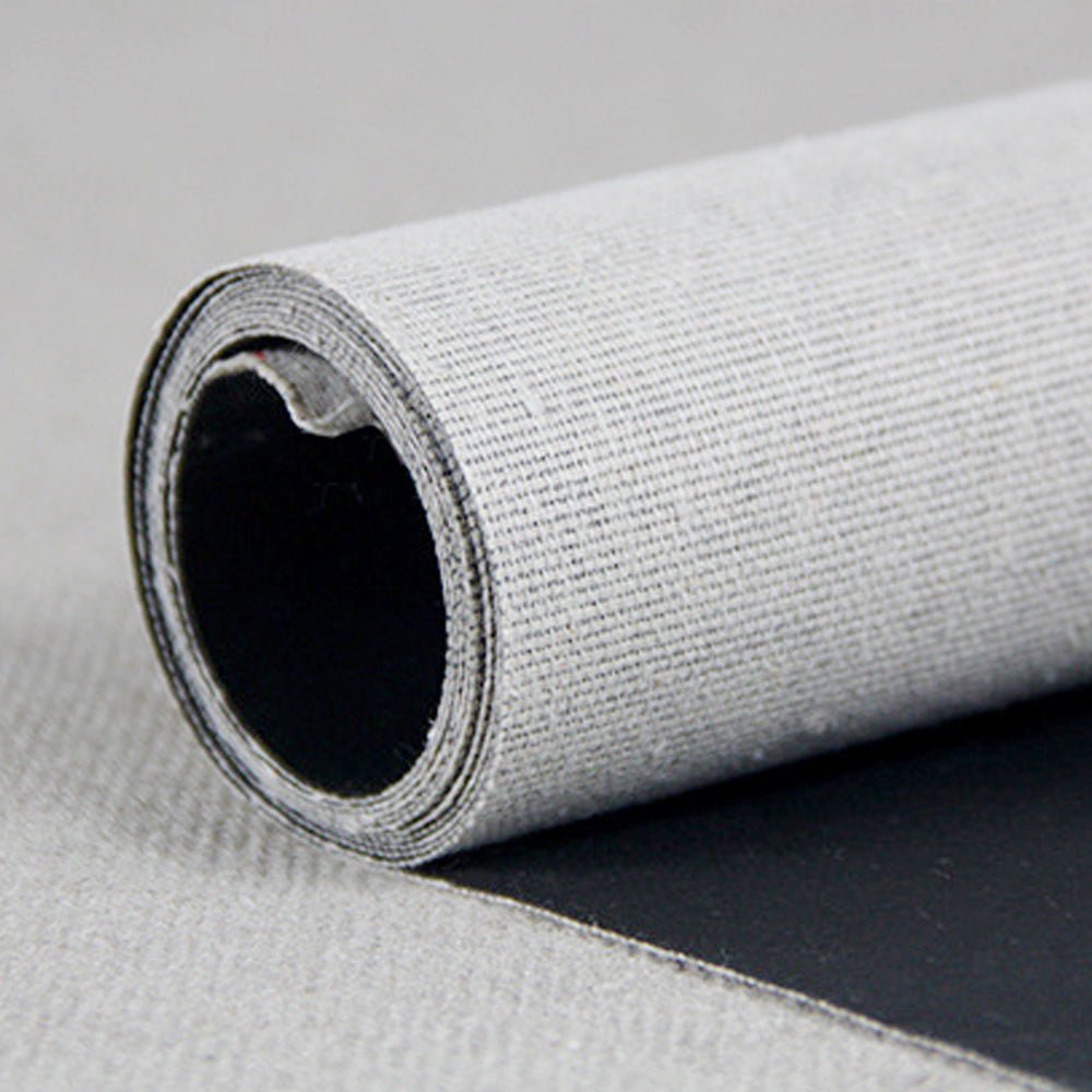 13.4oz Black Primed Artist Canvas Roll 1.7m Wide - Medium Texture, Cotton Duck - Artist Canvas - Me Me Art