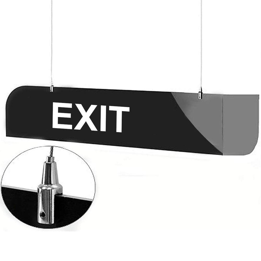 Ceiling Mount Gallery Large Picture/Billboard/Painting/Art Exhibition/Glass/Arcylic Board Display Hanging Kit x 2 sets