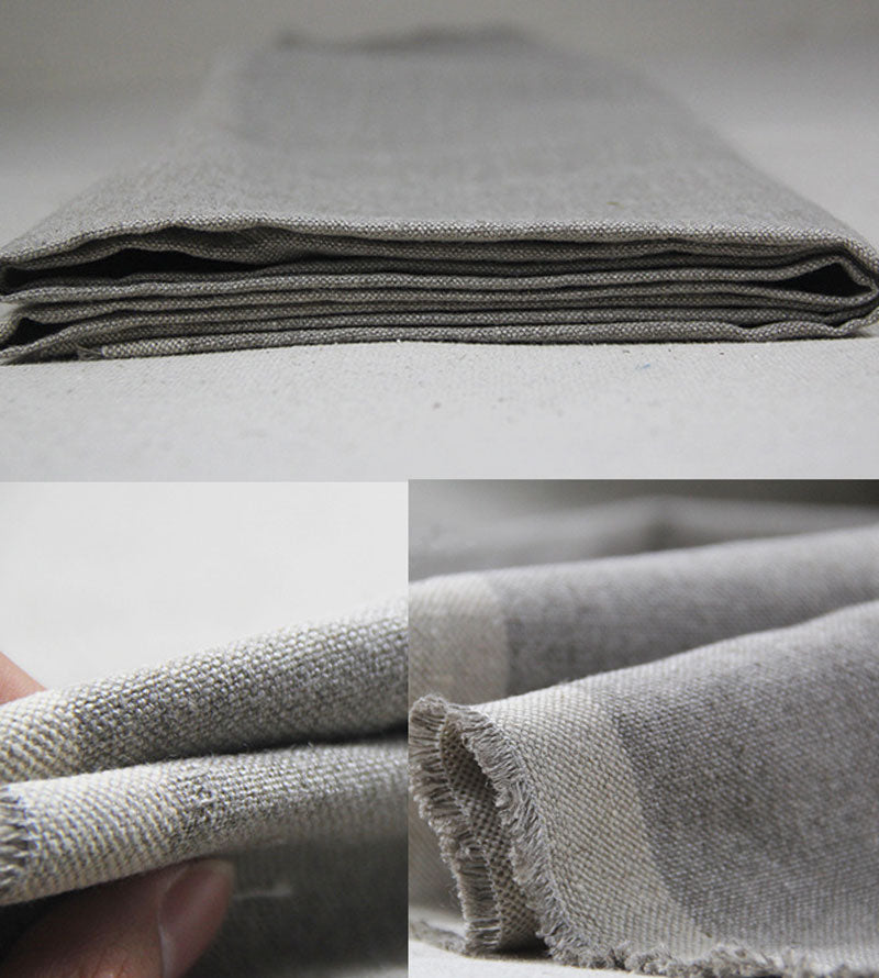 Unprimed Artist Linen Flax Canvas by Metre  (Linen, 220cm Wide, Medium Texture)