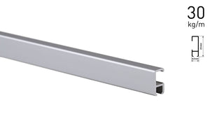 Art Gallery Picture Hanging System Display Track System - All in One 2m Click Rail System - All in 1 Hanging System - Me Me Art