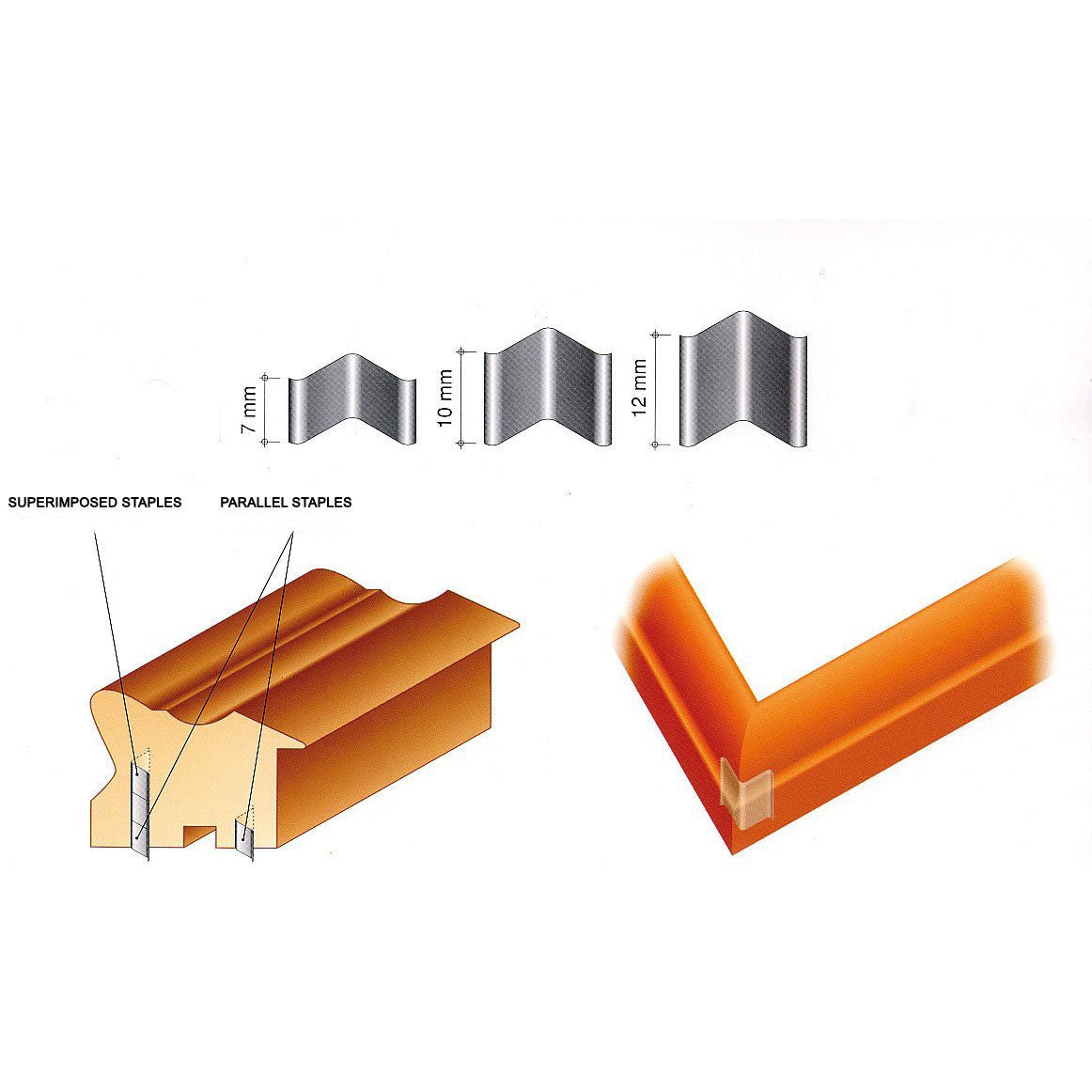 Picture Framing V Nails Mitre Wedges - Softwood